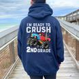 I'm Ready To Crush 2Nd Grade First Day Of Second Grade Boys Women Oversized Hoodie Back Print Forest