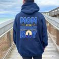 Mom And Dad Birthday Boy Hedgehog Family Party Decorations Women Oversized Hoodie Back Print Forest
