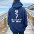 Mother Of The Bride Skeleton Gothic Bachelorette Wedding Women Oversized Hoodie Back Print Forest