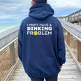 Pickleball Might Have Dinking Problem Pickle Ball Women Women Oversized Hoodie Back Print Forest
