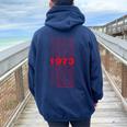 1973 Pro Choice Roe Wade Diritti Delle Donne Retro Felpa con cappuccio oversize da donna con stampa posteriore Navy Blue