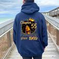 Chapter 55 Fabulous Since 1969 55Th Birthday Melanin Women Oversized Hoodie Back Print Navy Blue