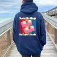 Divertenti Con Frasi Ironiche E Sarcastiche CtrlC O ComC Felpa con cappuccio oversize da donna con stampa posteriore Navy Blue