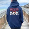 Donna My Favorite Soccer Player Calls Me Mom Festa Della Mamma Con Collo A Felpa con cappuccio oversize da donna con stampa posteriore Navy Blue