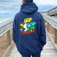 Hiphop Regalo Graffiti Music Per Ragazzi E Ragazze Freestyle Felpa con cappuccio oversize da donna con stampa posteriore Navy Blue