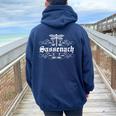 Sassenach Outlander Gaelic Dragonfly Hommes Et S Sweat à capuche oversize pour femme avec imprimé dans le dos Navy Blue