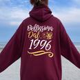 Bellissima Dal 1996 Donne 28 Compleanno Anni Donna Regalo Felpa con cappuccio oversize da donna con stampa posteriore Maroon