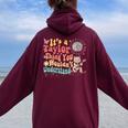 C'est Un Truc De Taylor Que Tu Ne Comprendrais Pas Taylor Sweat à capuche oversize pour femme avec imprimé dans le dos Maroon