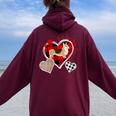 Donna Camicia Corgi Mom Great Corgi Maglietta Per Cani Corgi Divertente Amante Dei Corgi Con Collo A Felpa con cappuccio oversize da donna con stampa posteriore Maroon