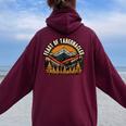 Feast Of Tabernacles Park City Utah Rock Valley Christian Women Oversized Hoodie Back Print Maroon