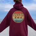 Musician Leons King Cassette Retro Circle 2000S Rock Vintage Women Oversized Hoodie Back Print Maroon