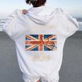 2024 Formula Racing Silverstone Track Formula Race Car Women Oversized Hoodie Back Print White