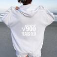 30 Birthday Boy Son Him Girl Math 30Th Birthday Women Oversized Hoodie Back Print White