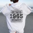 59 Cumpleaños Hombres 59 Años Retro Es Nacidos En 1965 Women Oversized Hoodie Back Print White