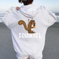 Bambino Camicia Scoiattolo Per Ragazzi O Ragazze Simpatico Regalo Scoiattolo Felpa con cappuccio oversize da donna con stampa posteriore White
