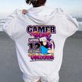 Bambino Gamer Girl Level 12Ideo Gioco Sbloccato Regalo Di Compleanno Ragazze Felpa con cappuccio oversize da donna con stampa posteriore White