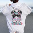 Bruh It's My 8Th Birthday Girl Eight 8 Years Old Birthday Women Oversized Hoodie Back Print White