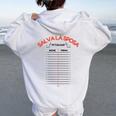 Donna Petizione Salva La Sposa Idea Divertente Addio Al Nubilato Felpa con cappuccio oversize da donna con stampa posteriore White