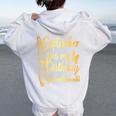 Month September Birthday For September Is My Birthday Women Oversized Hoodie Back Print White