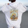 Recuerdo De Nashville Tn Guitar Nashville Cuello Women Oversized Hoodie Back Print White
