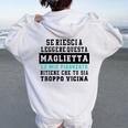 Uomo Se Riesci A Leggere Questa Maglietta La Mia Ragazza Felpa con cappuccio oversize da donna con stampa posteriore White