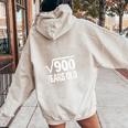 30 Birthday Boy Son Him Girl Math 30Th Birthday Women Oversized Hoodie Back Print Sand