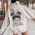 Bruh It's My 8Th Birthday Girl Eight 8 Years Old Birthday Women Oversized Hoodie Back Print Sand