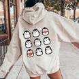 Carino Pinguino T Regalo Per Ragazzi Ragazze Bambini Felpa con cappuccio oversize da donna con stampa posteriore Sand