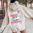 Cruisin With My Daughter Memories At Sea Mother Cruise Trip Women Oversized Hoodie Back Print Sand