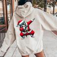 Dabbing Pit Bull Dog Merry Christmas Party Ragazzi Ragazze Bambini Felpa con cappuccio oversize da donna con stampa posteriore Sand