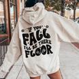 Donna If You Fall I'll Be There Floor Aerialist Aerealist Silk Yoga Con Collo A Felpa con cappuccio oversize da donna con stampa posteriore Sand