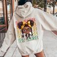 First Day Of School Girls Back To School 1St Grade Felpa con cappuccio oversize da donna con stampa posteriore Sand