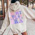 In My Junior Bridesmaid Era Bridal Party Girls Wedding Women Oversized Hoodie Back Print Sand