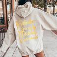 Month September Birthday For September Is My Birthday Women Oversized Hoodie Back Print Sand