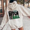 Then You Ball Streetwear s Summer Graphic Prints Women Oversized Hoodie Back Print Sand