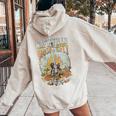 Recuerdo De Nashville Tn Guitar Nashville Cuello Women Oversized Hoodie Back Print Sand