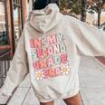In My Second Grade Era Cute Groovy 2Nd Grade Back To School Women Oversized Hoodie Back Print Sand