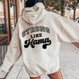 Strong Like Mama Maglietta Divertente Per La Festa Della Mamma Regalo Per La Festa Della Mamma Felpa con cappuccio oversize da donna con stampa posteriore Sand