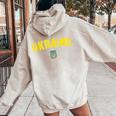 Ucraina Bandiera Uomini Donne Bambini Ucraina Felpa con cappuccio oversize da donna con stampa posteriore Sand
