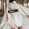 Us Army 1St Comando Delle Forze Speciali Airborne Usa Military Felpa con cappuccio oversize da donna con stampa posteriore Sand