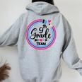9Th Grade Team Nono Grado Per Matricole High School Matching Felpa con cappuccio oversize da donna con stampa posteriore Sport Grey