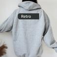 Anti Muscolo Sociale Mommy Club Groovy Pompa Copertura Divertente Felpa con cappuccio oversize da donna con stampa posteriore Sport Grey