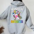 Bambino Promoted To Big Sister Girls Dabbing Unicorn Older Sister Felpa con cappuccio oversize da donna con stampa posteriore Sport Grey