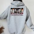 The Boys Of Fall Vintage Scary Horror Movie Halloween Autumn Women Oversized Hoodie Back Print Sport Grey
