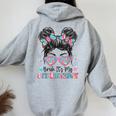 Bruh It's My 8Th Birthday Girl Eight 8 Years Old Birthday Women Oversized Hoodie Back Print Sport Grey