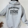 Camicie Cristiane Ispiratrici Con Citazioni Bibliche Per Donne Felpa con cappuccio oversize da donna con stampa posteriore Sport Grey
