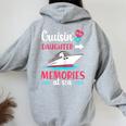 Cruisin With My Daughter Memories At Sea Mother Cruise Trip Women Oversized Hoodie Back Print Sport Grey