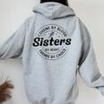Donna Cousins Di Blood Sisters Di Heart Friends By Choice Friends Con Collo A Felpa con cappuccio oversize da donna con stampa posteriore Sport Grey