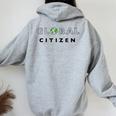 Global Citizen Giornata Mondiale T Uomini Donne Bambini Felpa con cappuccio oversize da donna con stampa posteriore Sport Grey