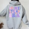 In My Junior Bridesmaid Era Bridal Party Girls Wedding Women Oversized Hoodie Back Print Sport Grey